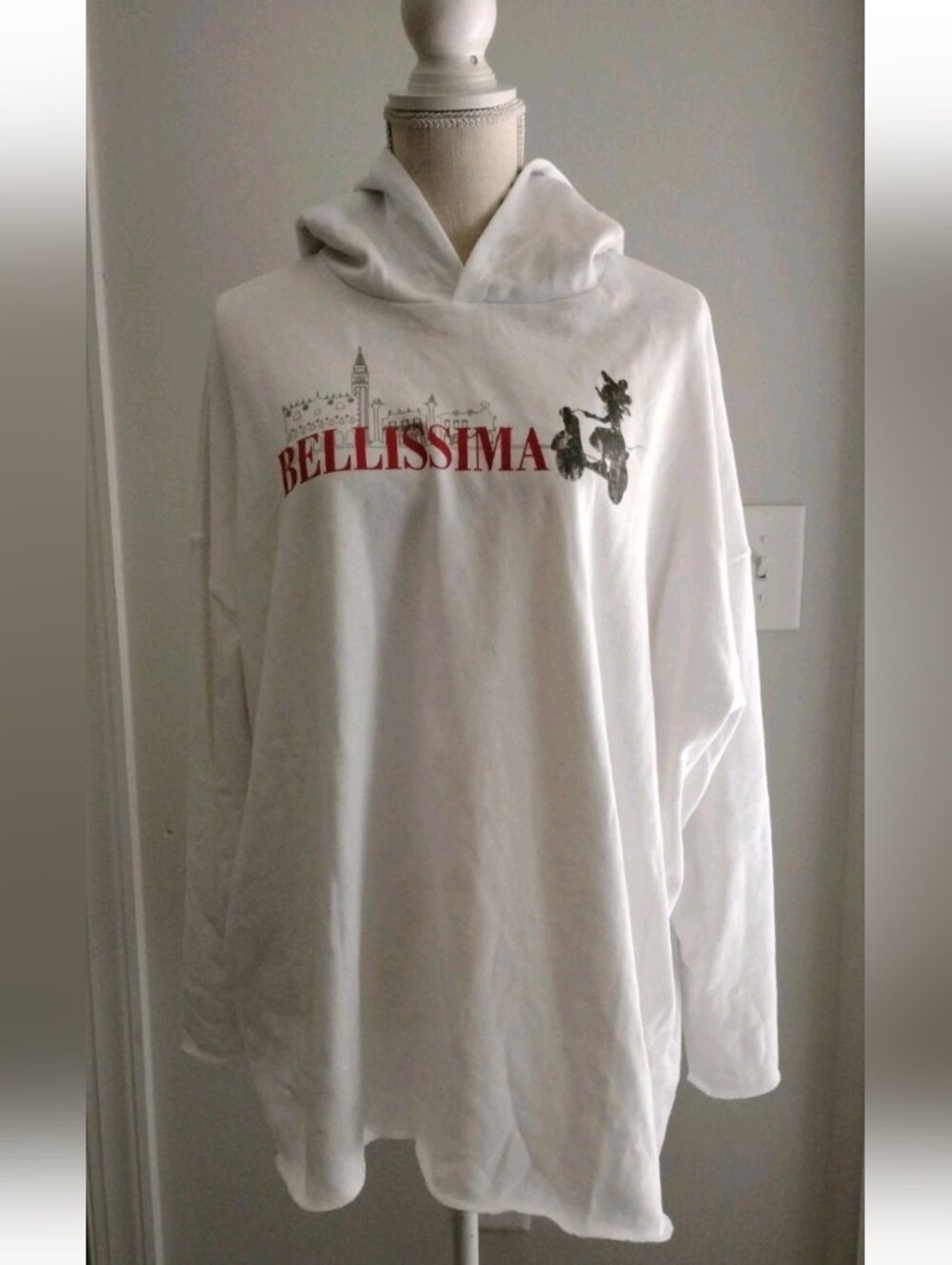 Disney Epcot Italy World Showcase Minnie Bellissima Hoodie Sweatshirt XL